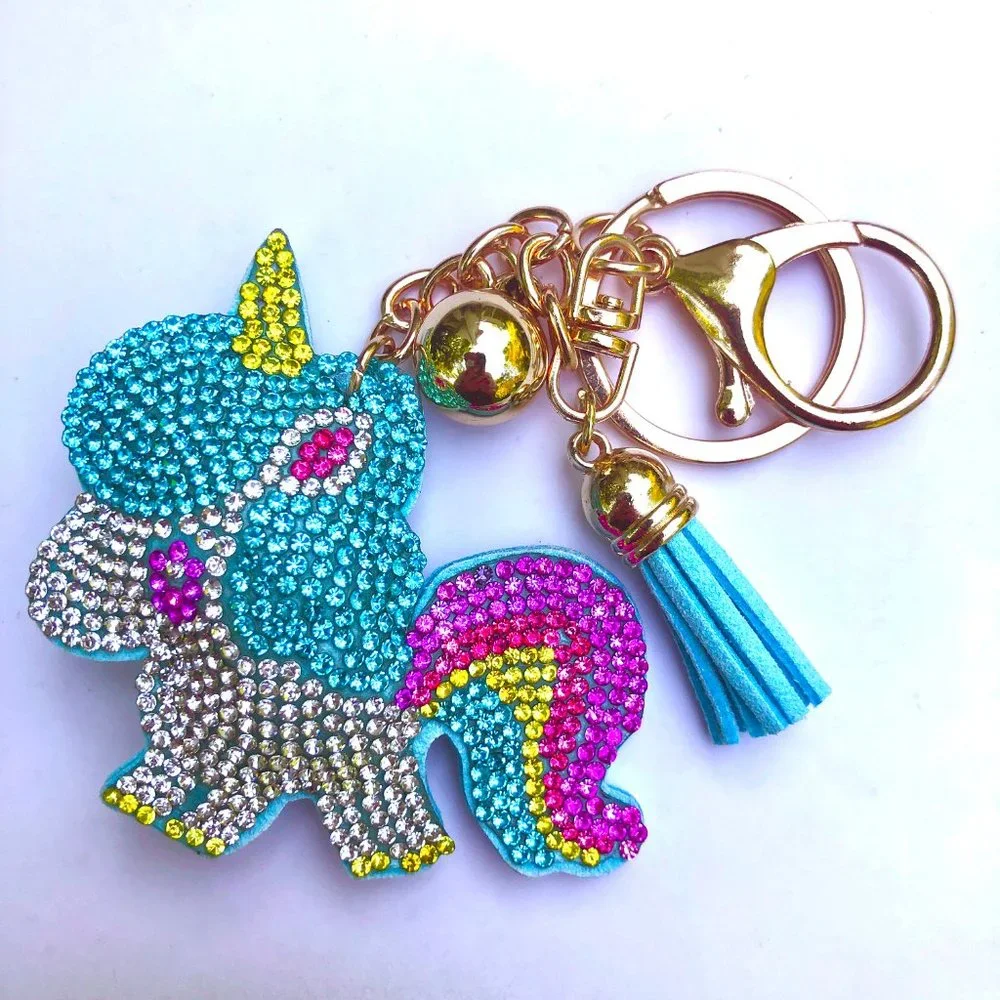 Crystal Unicorn Keychain + Bag Charm